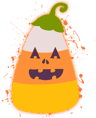 Funny Halloween Candy Corn Pumpkin Toddler Hoodie