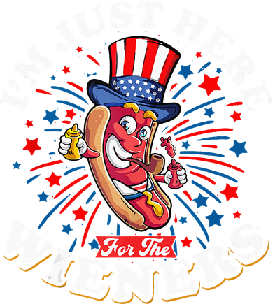 Funny Hot Dog I'm Just Here For The Wieners Sausage Lovers Sweatshirt