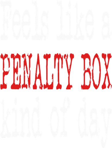 Funny Hockey Feels Like a Penalty Box Day Hockey Player Kids Long Sleeve Shirt