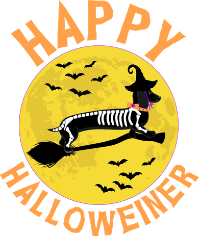 Funny Happy Halloweiner Dachshund Lover Toddler Hoodie