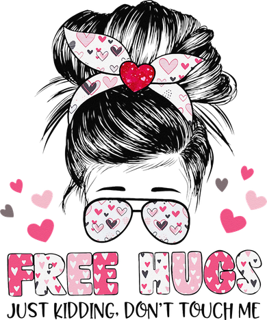 Free Hugs Just Kidding Don't Touch Me Ornament