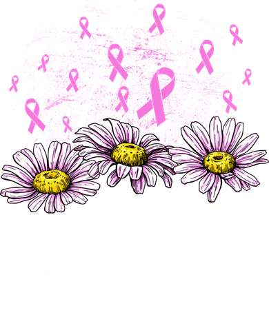 Faith Hope Love Breast Cancer Awareness Floral Kids Hoodie