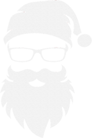 Funny Hipster Santa Last Minute Retro Christmas Matching Doddie Hoodie