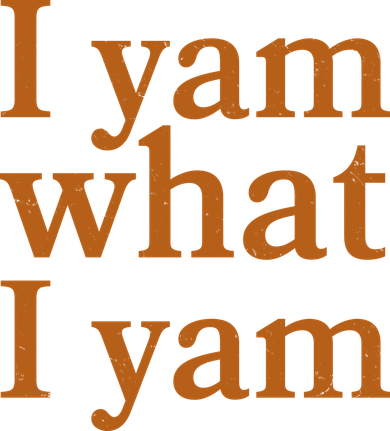 Funny Holidays Thanksgiving I Yam What I Yam Golf Towel