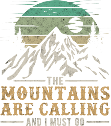 Funny Hiking Tee The Mountains Are Calling And I Must Go Doggie Tank
