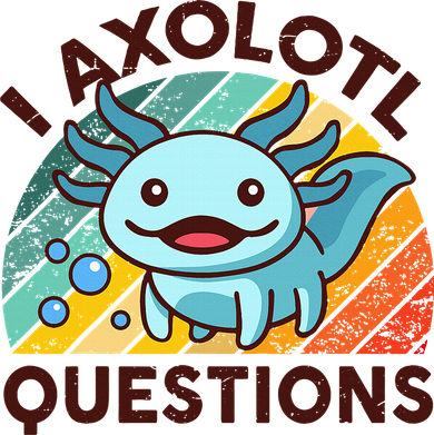Funny I Axolotl Questions Retro Kids T-Shirt