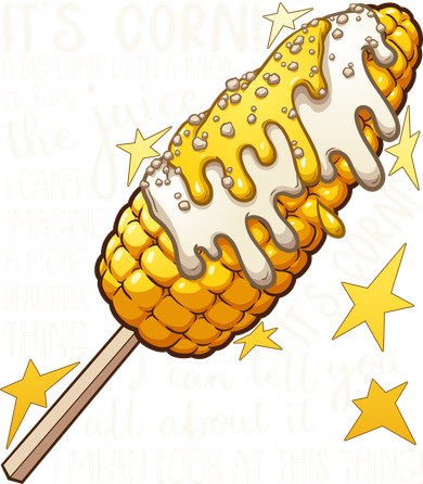 Funny It's Corn A Big Lump With A Knob Meme Ornament