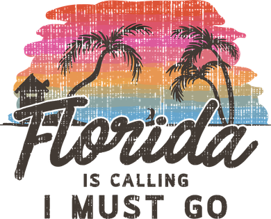 Florida Is Calling I Must Go Summer Vacation Gift Women's Long Sleeve Shirt