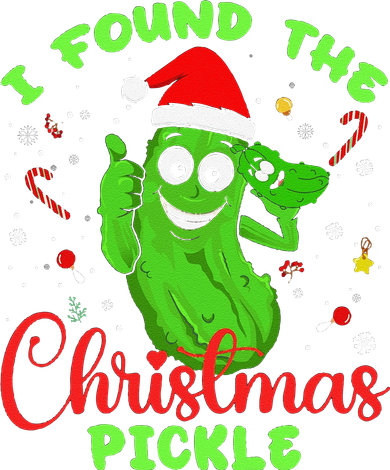 Funny I Found The Christmas Pickle Funny Xmas Party Gift Kids T-Shirt