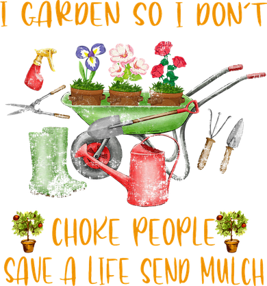 Funny I Garden So I Dont Choke People Gardening Pajama Set