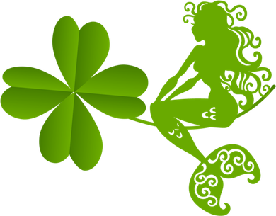 Funny Irish Mermaid Love Shamrock St Patricks Day Funny Gift Doggie Tank