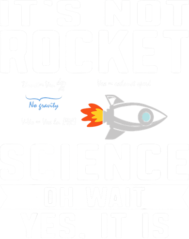 Funny Its Not Rocket Science Aerospace Engineer Equation Button