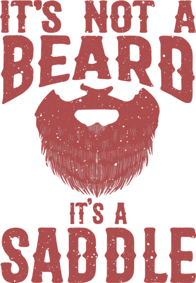 Funny Its Not A Beard Its A Saddle Gift Beard Lover Kids Hoodie