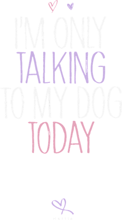 Funny Im Only Talking To My Dog Today Toddler Hoodie
