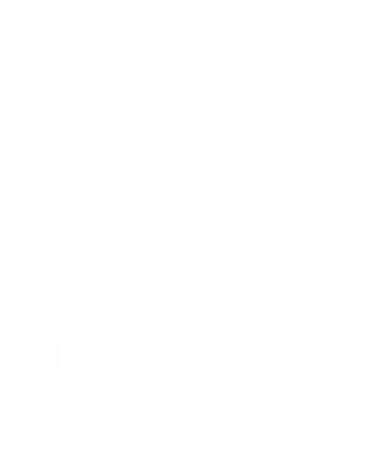 Funny IM The Nicest Asshole You Will Ever Meet Vintage Retro Ornament