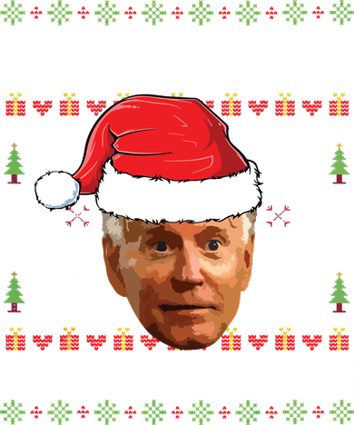 Funny Joe Biden Ugly Christmas Sweater Coaster