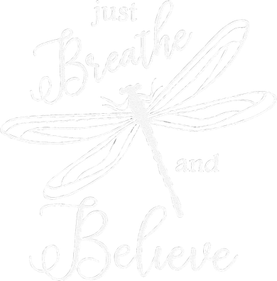 Funny Just Breathe And Believe Dragonfly Print Cool Gift Tote Bag