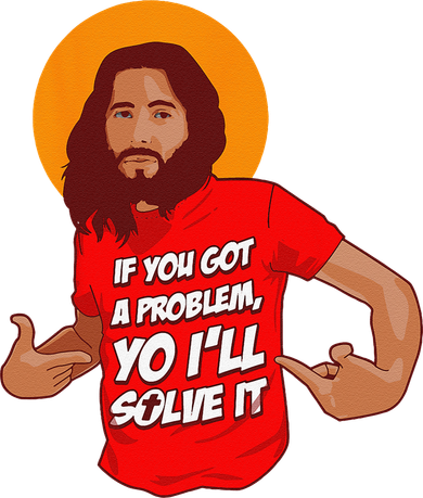 Funny Jesus Christian Meme Yo Ill Solve It Christmas Women's Long Sleeve Shirt