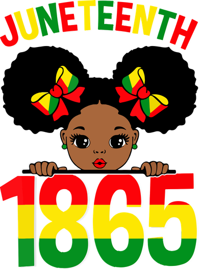 Funny Juneteenth Celebrating 1865 Cute Black African American Women's Sweatshirt