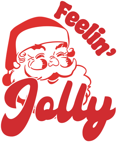 Feelin Jolly Santa Claus Christmas Holiday Toddler T-Shirt