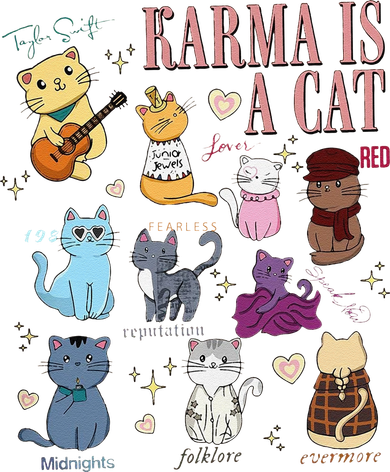 Funny Karma Is A Cat Funny Cat Music Concert Gift For Christmas Gifts Music Co Coffee Mug