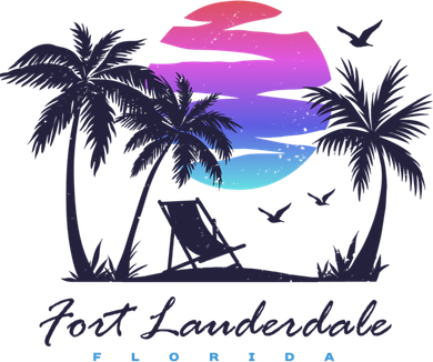 Fort Lauderdale Florida Beach Vacation Retro Vintage Sunset Gift Women's Tank Top