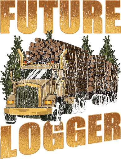 Future Logger Lumberjack Wood Cutter Logging Sawmill Gift Coaster