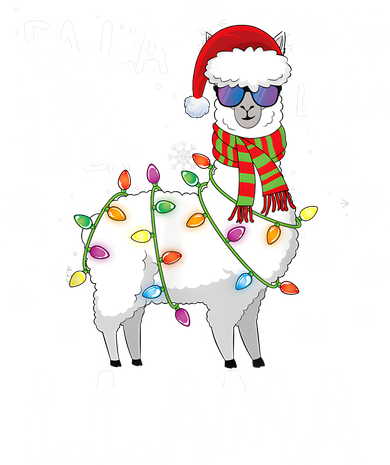 Fa La La Llama Funny Llama Christmas Polo