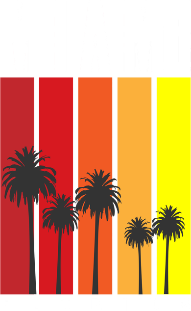 Miami Florida Vintage Stripes Tumbler