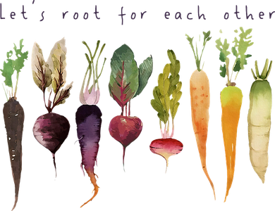 Funny Lets Root For Each Other Vegan Veggies Vegetable Ornament