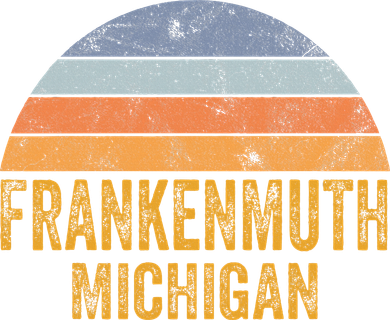 Frankenmuth Michigan 70s 80s Vintage Distressed Retro Women's Tank Top