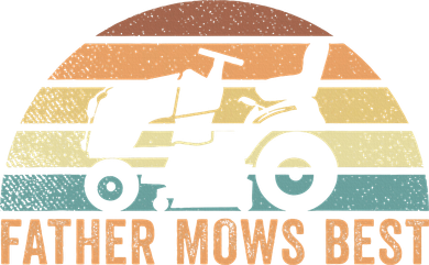 Father Mows Best Lawn Care Dad Mowing Gardener Women's T-Shirt