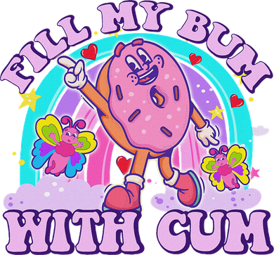Fill My Bum With Cum Funny Donut Embarrassing Adult Humor Apron