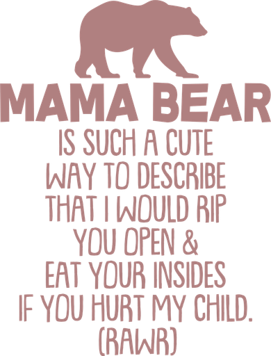 Funny Mama Bear Rawr Doggie Tank