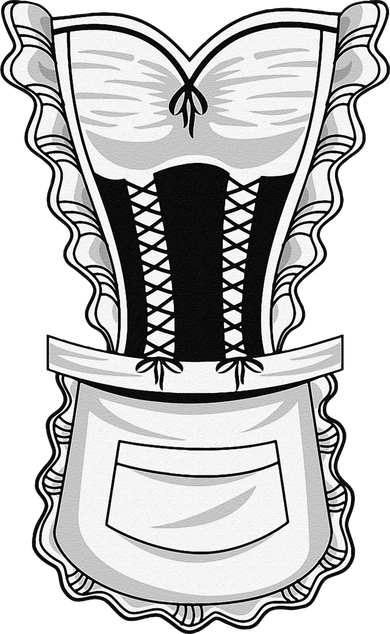 French Maid Costume Cool Halloween Housemaid Gift Women's Sweatshirt