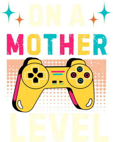 Funny Mothers Day Gamer Mom Gaming On A Mother Level Up Game Gift Kids Long Sleeve Shirt