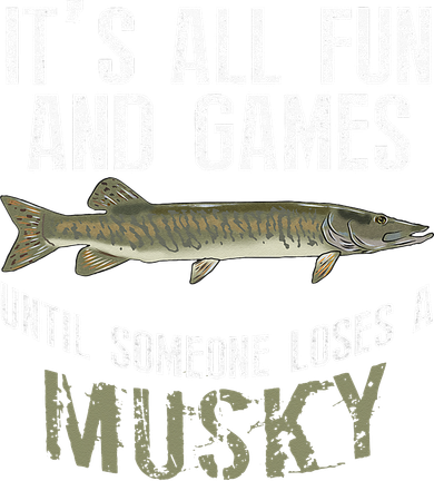 Funny Musky Fishing Muskellunge Freshwater Fish Angler Gift Toddler Hoodie