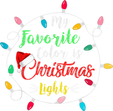 Funny My Favorite Color Is Christmas Lights Kids Long Sleeve Shirt
