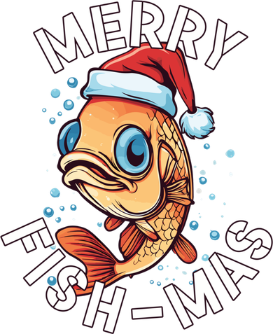 Funny Merry Fishmas Christmas Fish Great Gift Women's T-Shirt
