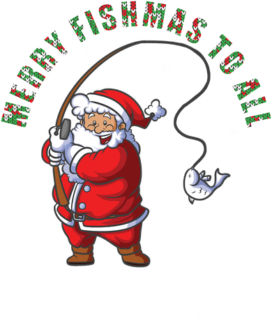Funny Merry Fishmas Santa Fishing To All Christmas Family Matching Pajama Toddler Hoodie