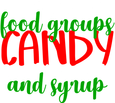 Four Main Food Groups Candy Canes & Syrup  Doggie Tank