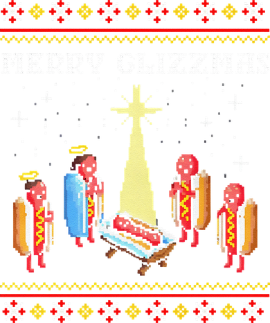 Funny Merry Glizzmas Tacky Merry Christmas Hot Dogs Women's Dry Zone Grid Polo