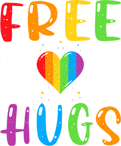 Free Mom Hugs Rainbow Heart Lgbt Pride Month Gift Toddler Hoodie