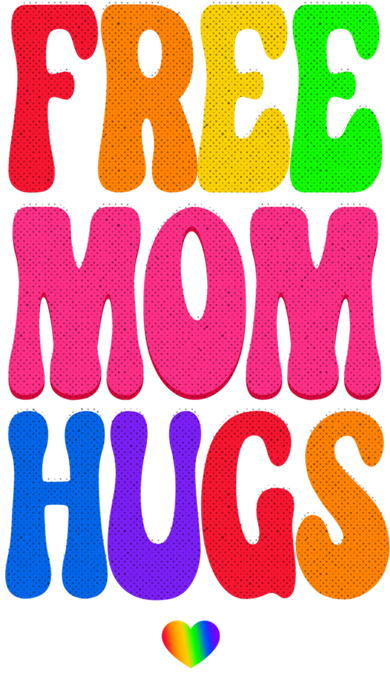 Free Mom Hugs Ally Lgbt Pride Month Gift Women's Hoodie