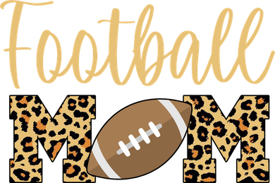 Football Mom Leopard Cute Logo Fan Doggie Tank