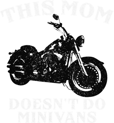 Funny Motorcycle Mom Biker Minivan Mother's Day Motor Bike Coaster
