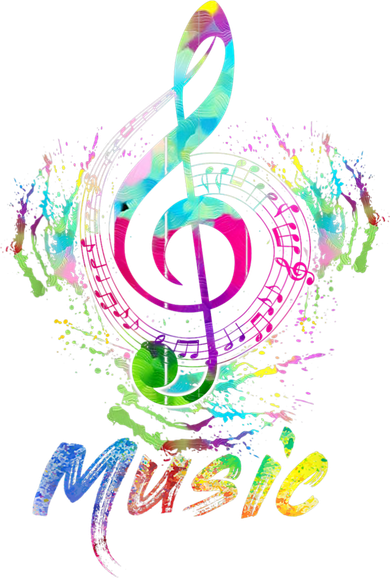 Funny Musical Note Gift Funky Colorful Music Treble Clef Gift Button