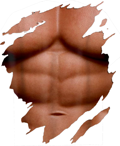 Fake Muscles Six Pack Abs Ripped Chest Fake Bodybuilding Kids T-Shirt