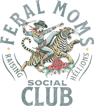 Feral Moms Social Club SomebodyS Feral Wife Mom Life Trendy Long Sleeve Shirt