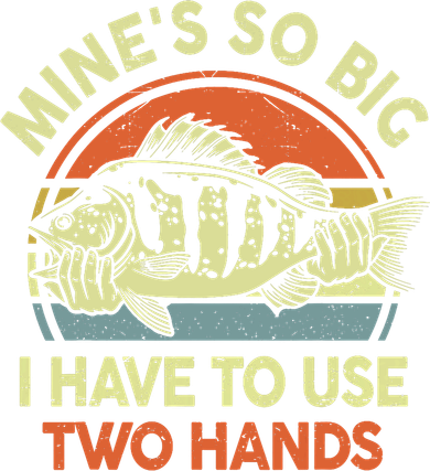 Funny MineS So Big I Have To Use Two Hands Bass Dad Fishing Ornament